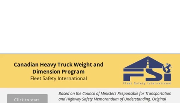 Online Safety Courses BC: Canadian Heavy Truck Weight and Dimensions Online Training